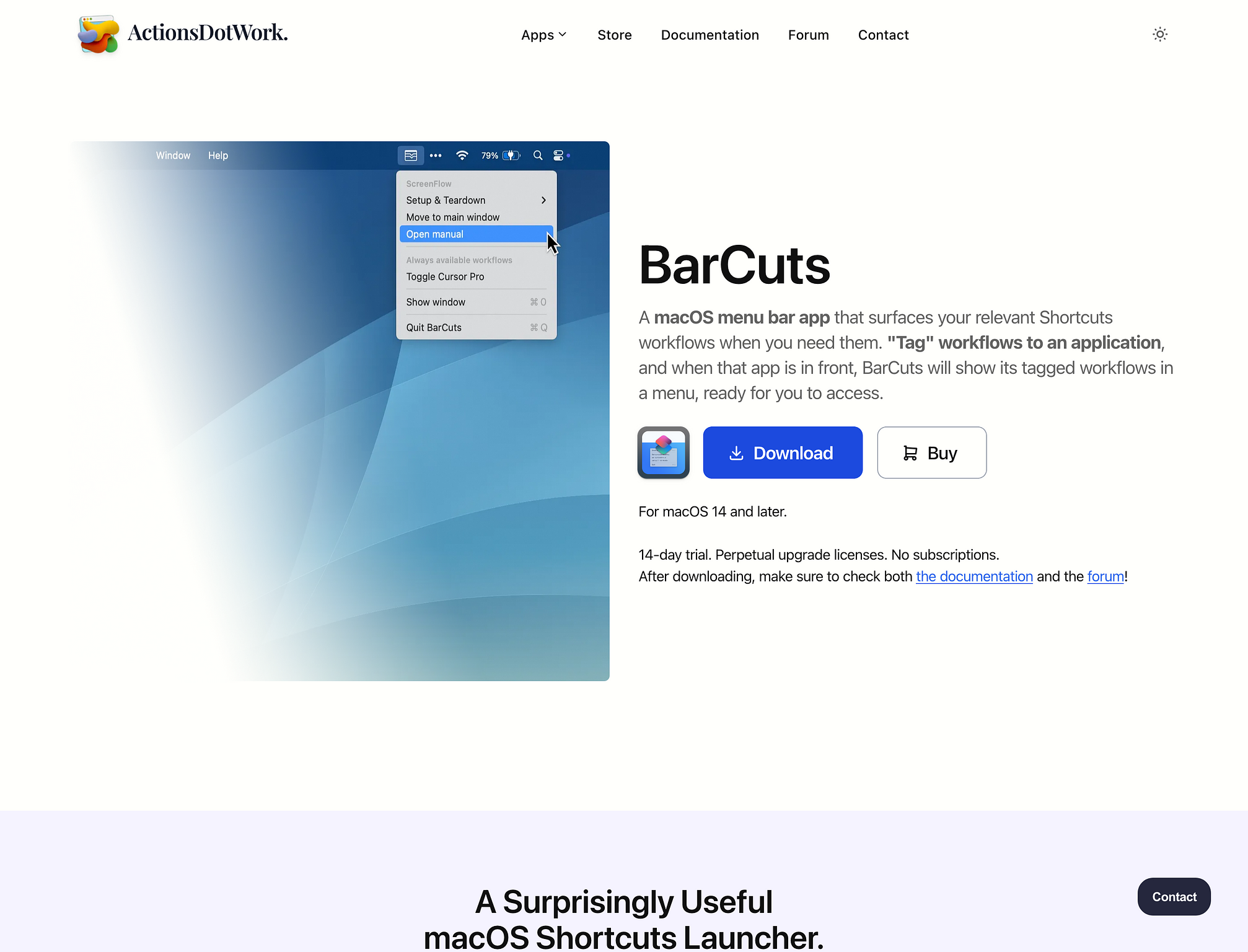 Screenshot Homepage BarCuts (10.04.2025)