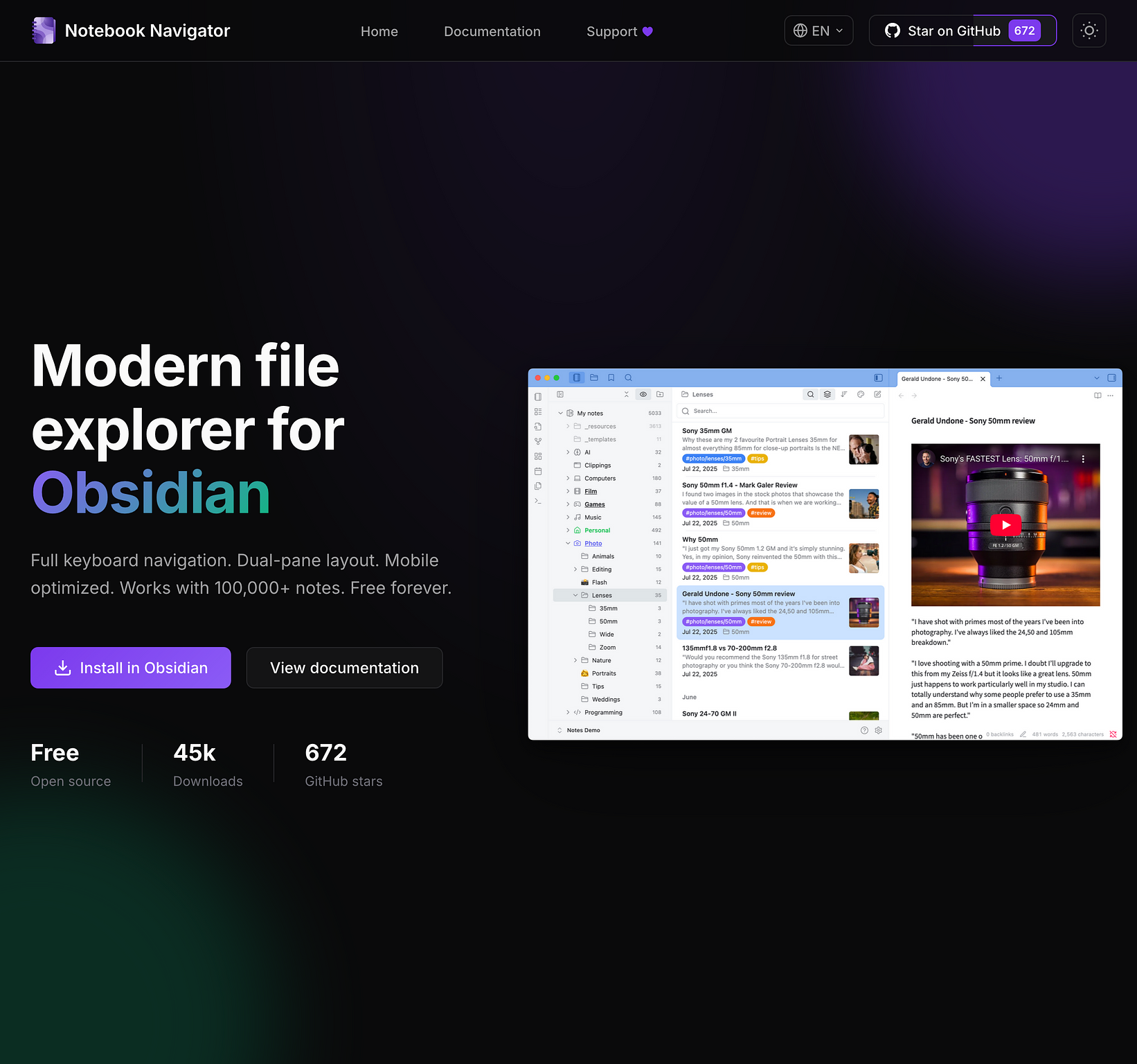 Screenshot Homepage Notebook Navigator (2025-09-20)